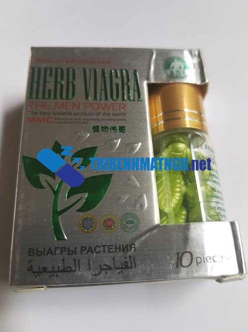 herb-viagra-2-1 Thuốc Herb Viagra 10 viên được dùng cho nam giới trên 18 tuổi gặp các vấn đề về sinh lý, xuất tinh sớm, rối loạn cương dương