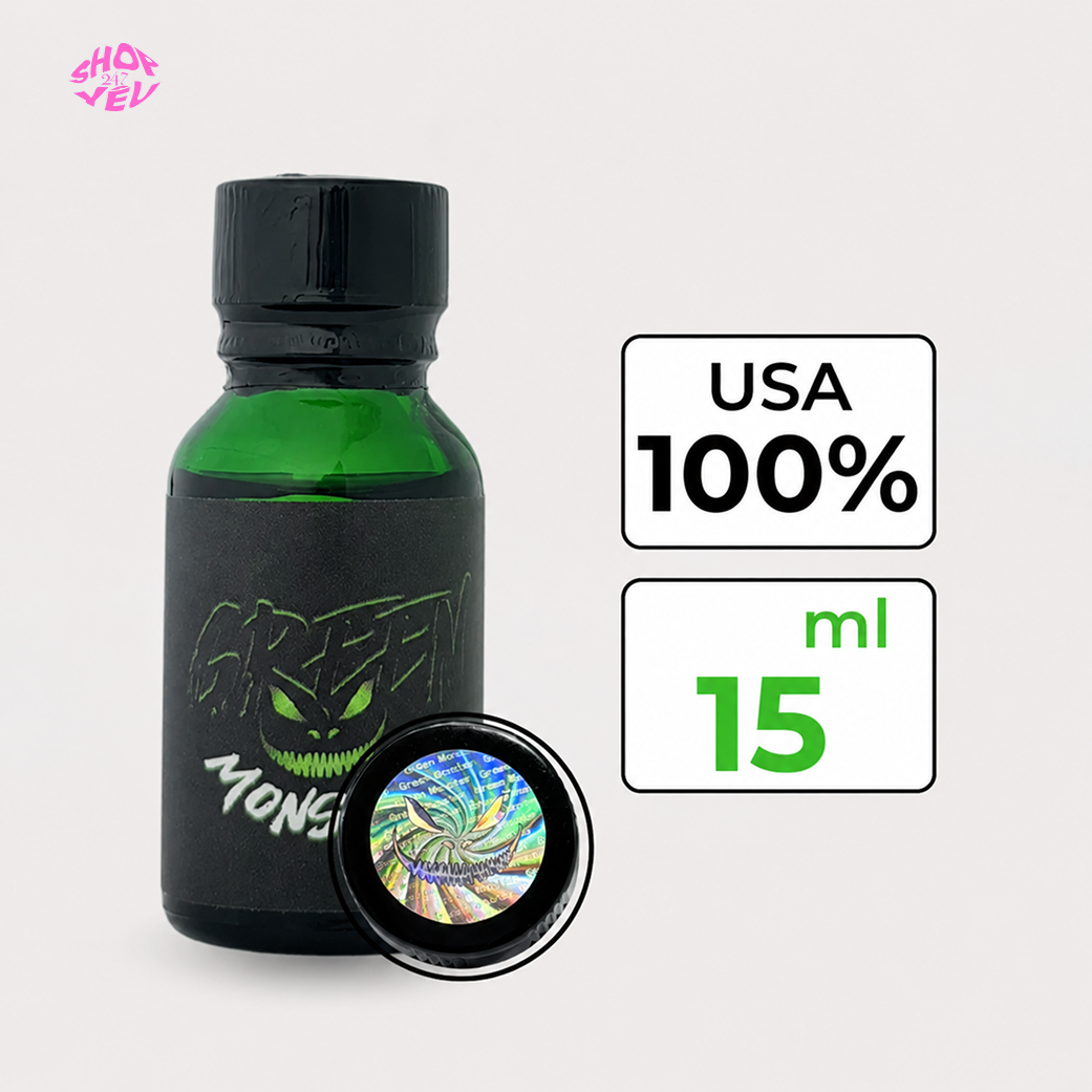 Sub-Zero Green Monster 15ml – Dòng Poppers Mạnh, Cá Tính Cho Người Đã Có Kinh Nghiệm